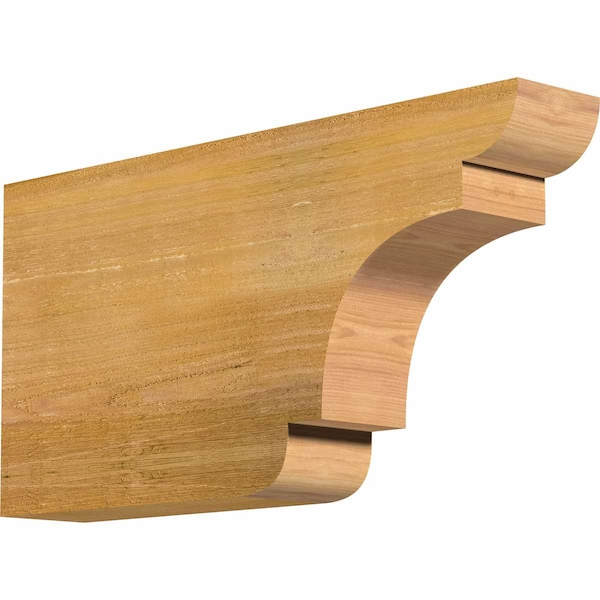 Ekena Millwork New Brighton Rough Sawn Rafter Tail, Western Red Cedar, 4"W x 12"H x 24"L RFT04X12X24NEB00RWR - main